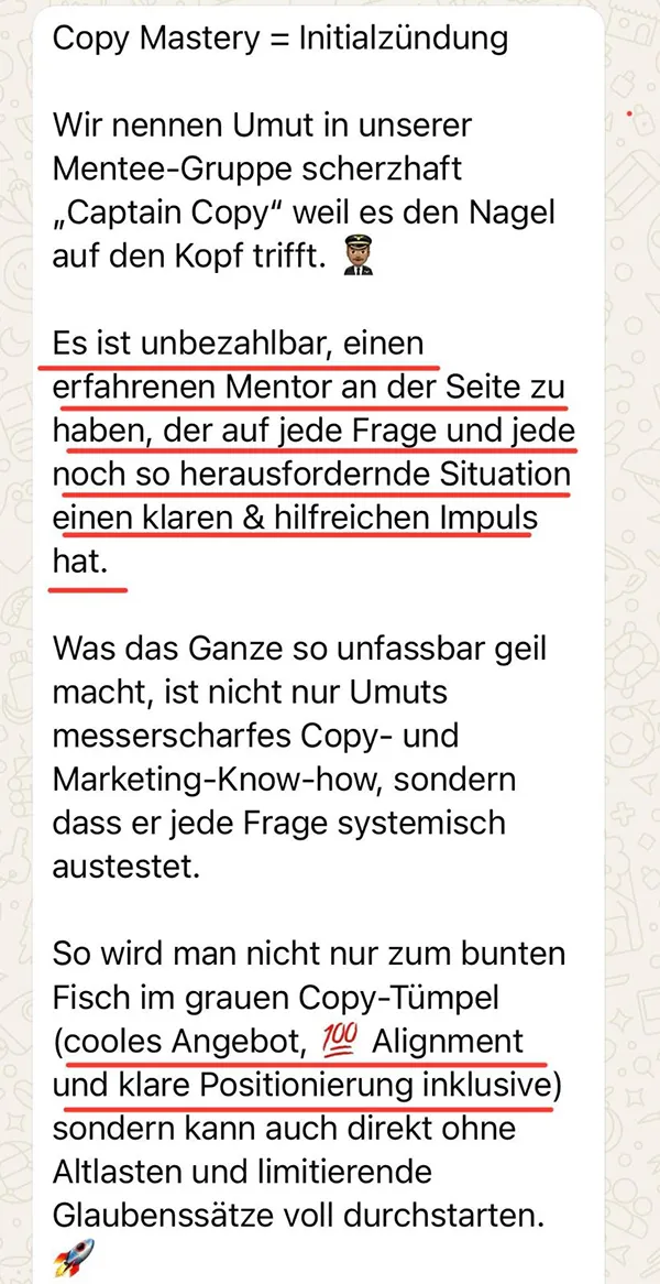 Copywriter Mastery_Feedback