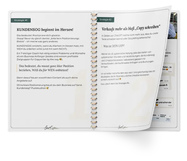 5 authentische und erprobte Kunden-Strategien. Mockup
